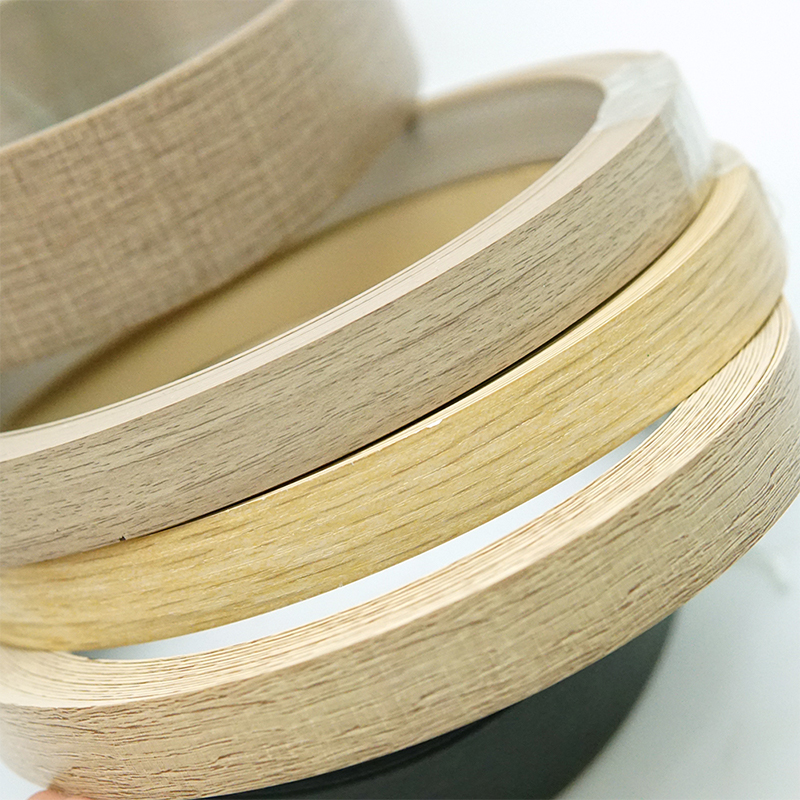Bandas de borde de PVC de color madera de 0,8*22 mm para tableros de melamina Bandas de borde de PVC de color madera de 0,8*22 mm para tableros de melamina