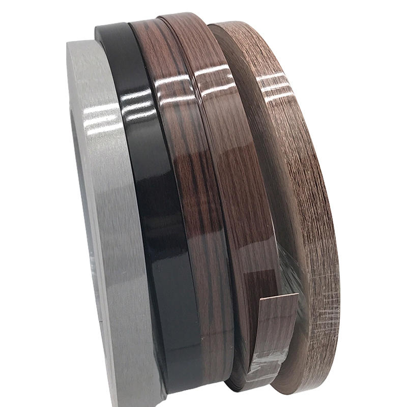 Bandas de borde de PVC personalizadas de alto brillo con desarrollo de superficies OEM Bandas de borde de PVC personalizadas de alto brillo con desarrollo de superficies OEM
