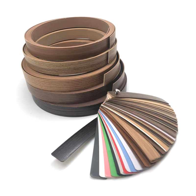 Bandas de borde de PVC con grano de madera personalizadas con servicio de desarrollo de color