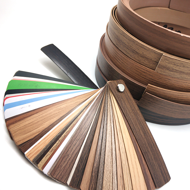 Bandas de borde de PVC con grano de madera en relieve profundo para muebles de primera calidad Bandas de borde de PVC con grano de madera en relieve profundo para muebles de primera calidad