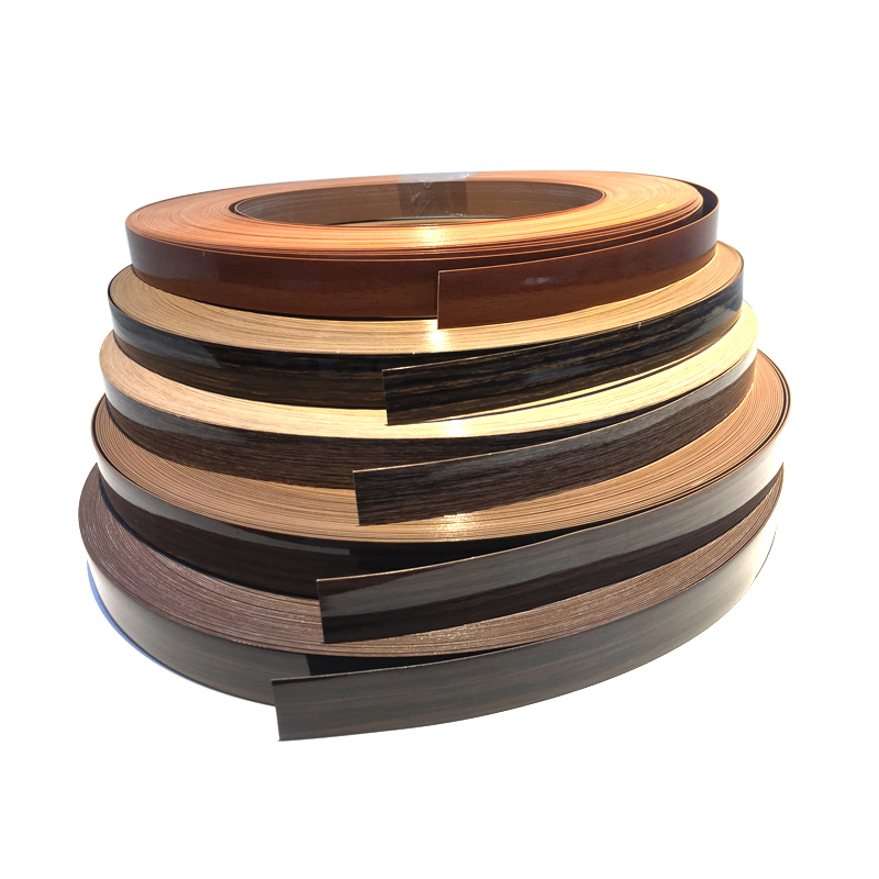 Bandas de borde de PVC de alto brillo prepegadas para gabinetes de cocina