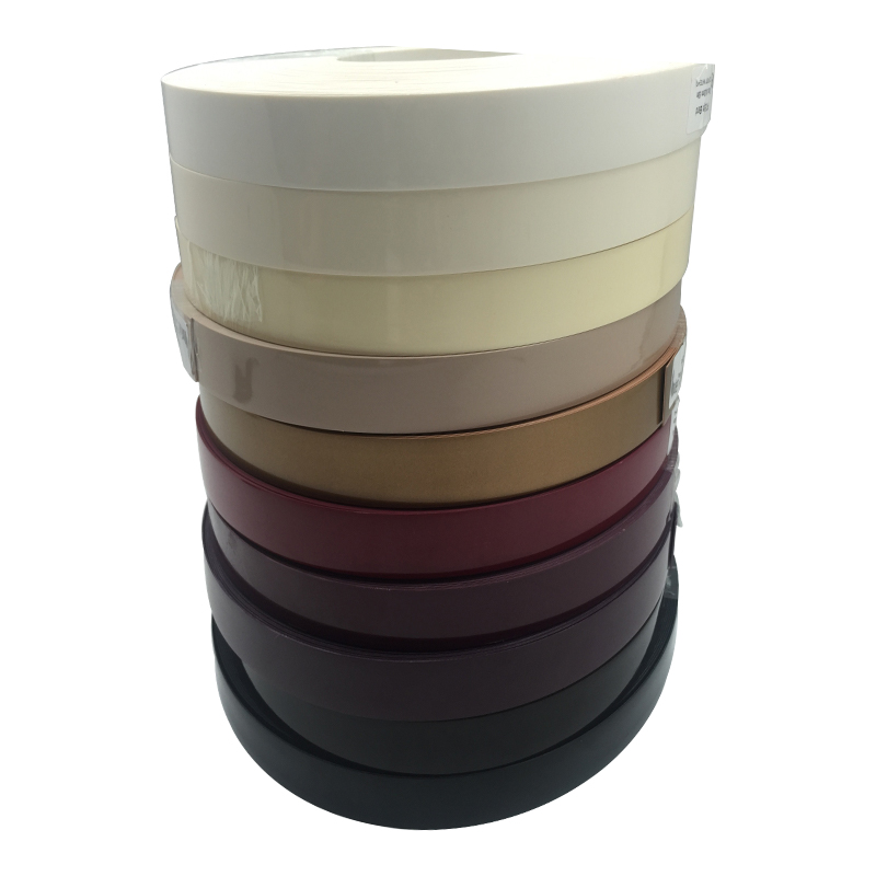 Bandas de borde de PVC súper mate prepegadas para aplicaciones de muebles premium Bandas de borde de PVC súper mate prepegadas para aplicaciones de muebles premium