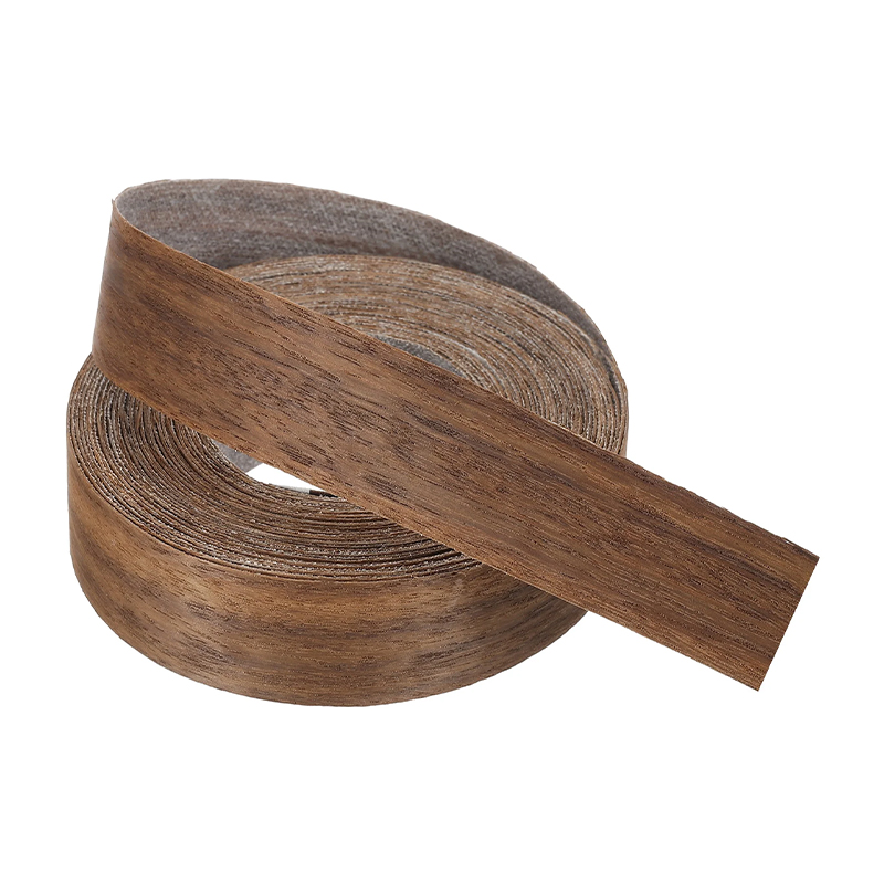 Bandas de borde de PVC de grano de madera prepegadas para muebles con paneles