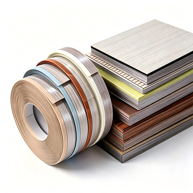 Bandas de borde acrílicas con textura de madera y efecto de superficie 3D