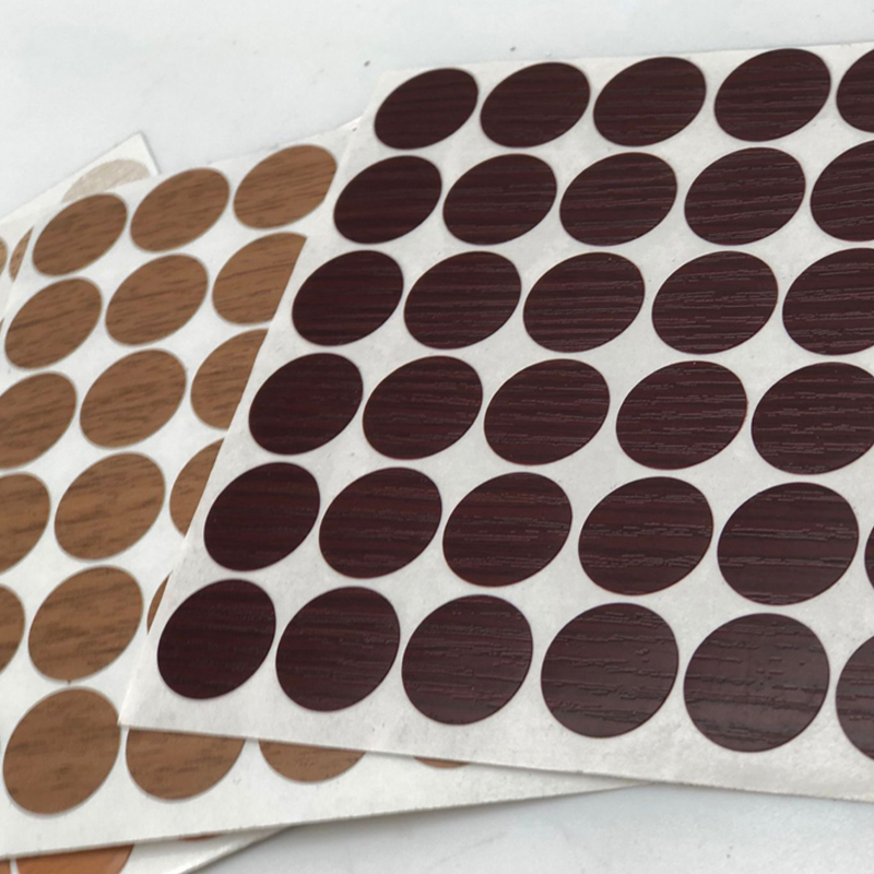 Tapas adhesivas de PVC para cubiertas de tornillos para decoración de paneles de muebles Tapas adhesivas de PVC para cubiertas de tornillos para decoración de paneles de muebles