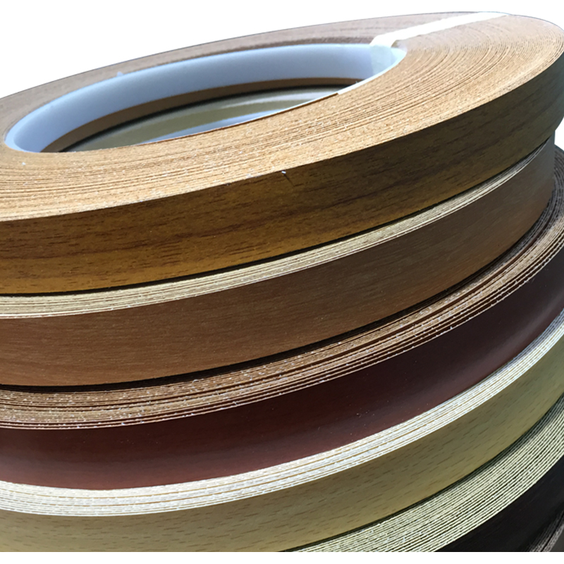 Bandas de borde de melamina prepegadas con EVA de color personalizadas para marcas de muebles OEM Bandas de borde de melamina prepegadas con EVA de color personalizadas para marcas de muebles OEM