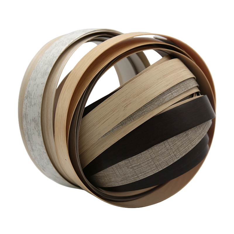 Bandas de borde de PVC con grano de madera en relieve profundo para muebles de primera calidad