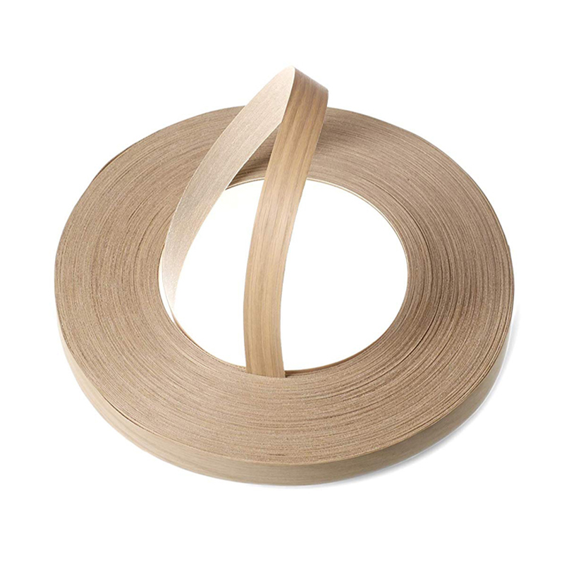 Bandas de borde de chapa de madera auténtica prepegadas para fabricación de muebles de primera calidad