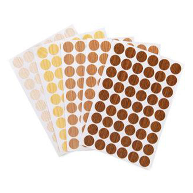 Tapas adhesivas de PVC para cubiertas de tornillos para decoración de paneles de muebles
