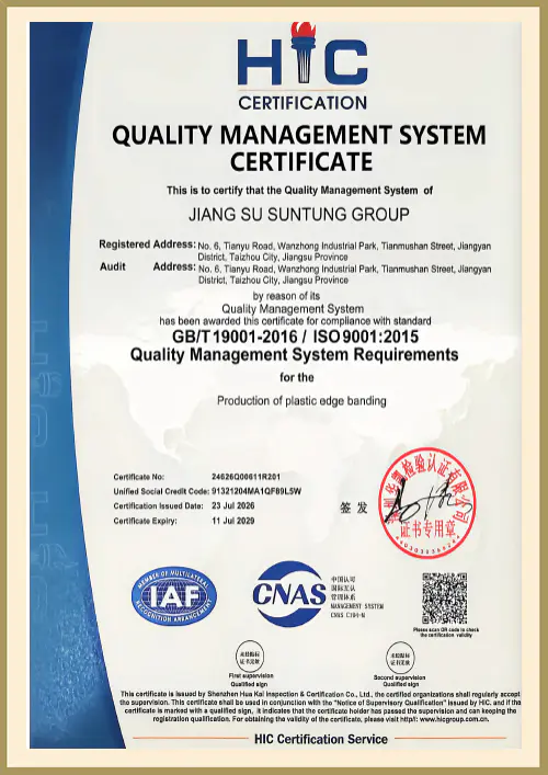 Certificado ISO9001:2015 Certificado ISO9001:2015